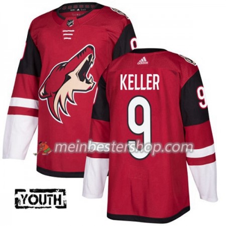 Arizona Coyotes Clayton Keller 9 Adidas 2017-2018 Maroon Trikot Authentic - Kinder
